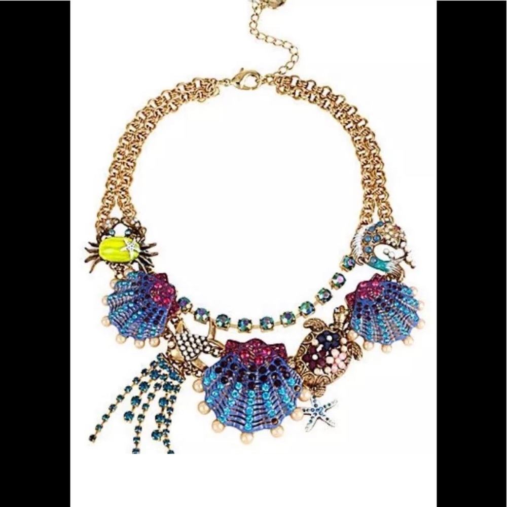 BETSEY JOHNSON INTO THE BLUE  STATEMENT NECKLACE